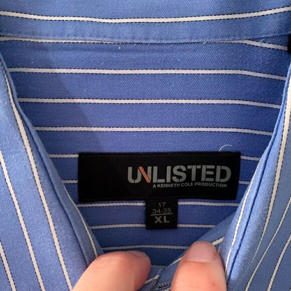 Unlisted by Kenneth Cole Dress Shirt XL 17-34/35 - Picture 4 of 5
